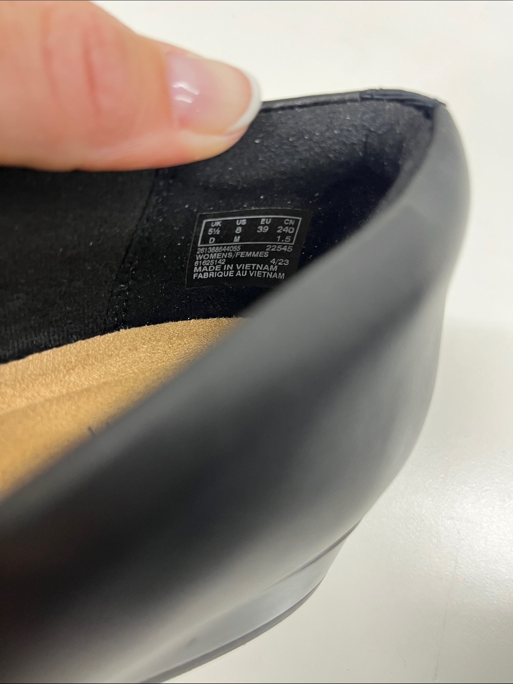 New Clarks Women's Juliet Monte Loafer Black Leather Size 8 - Picture 6 of 8